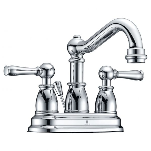 Anzzi Edge Centerset 2-Handle Mid-Arc Bathroom Faucet in Polished Chrome L-AZ033 - main